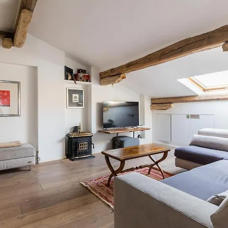 Italy Prestigious Historical Attic In Apartment Bologna